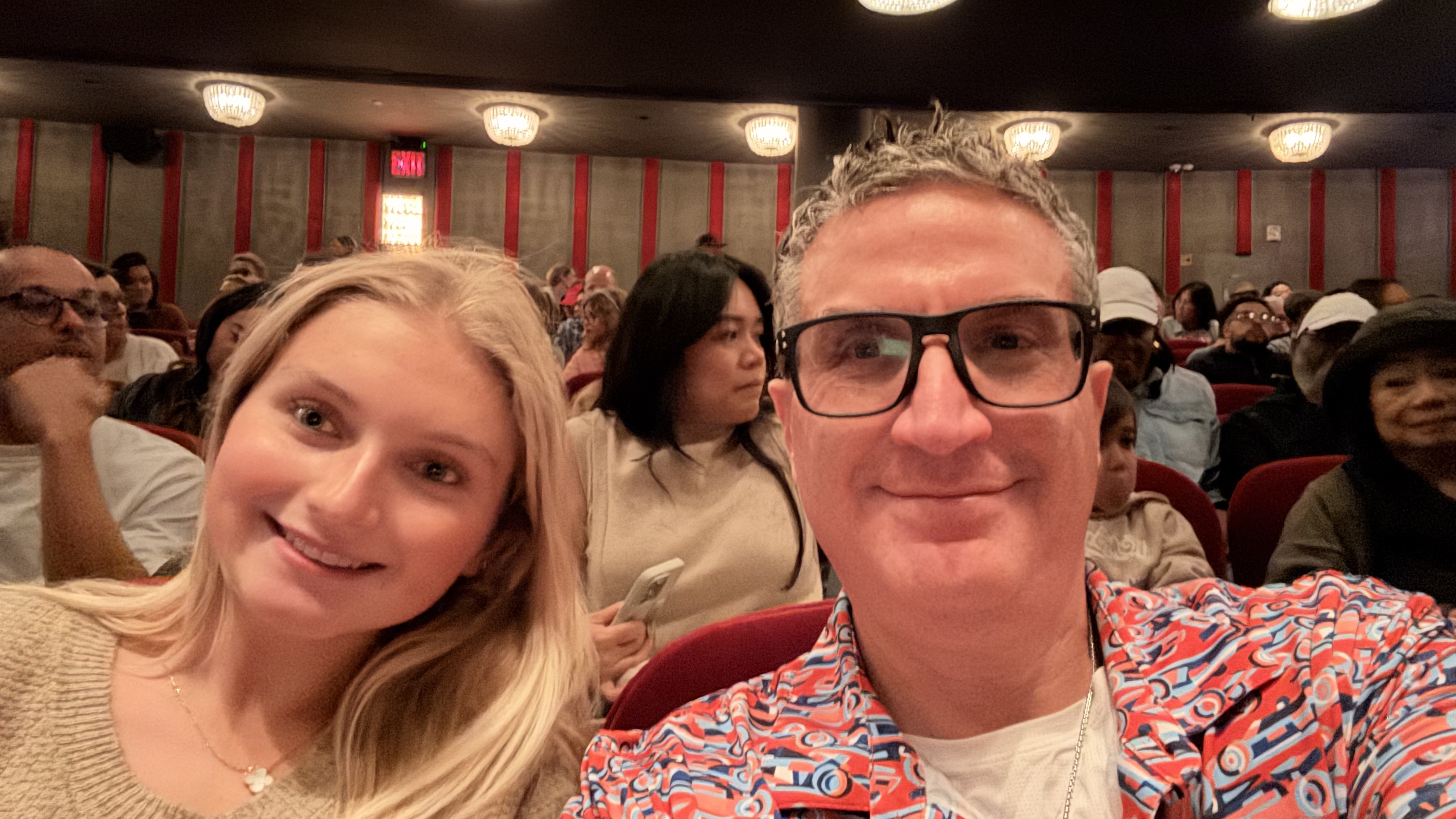 Andrew Hillman at a show with a friend.