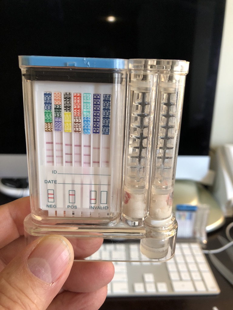Past investment. Handheld Eazy Saliva saliva drug screen, another product example of that past investment.