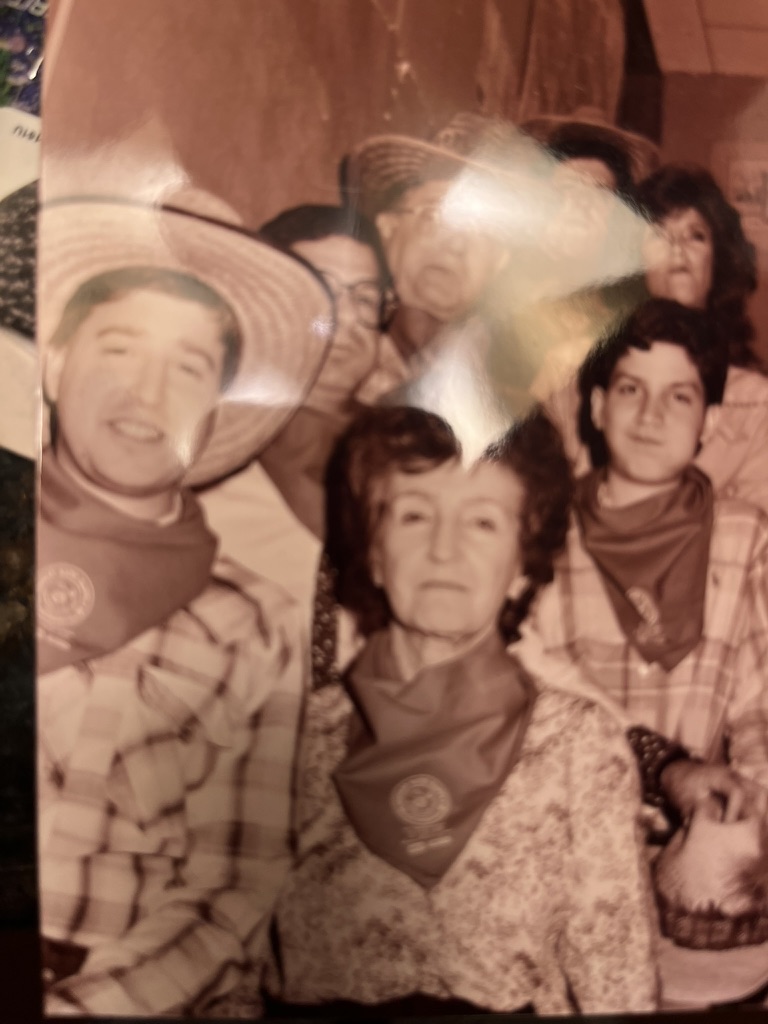 Andrew and his family when they sponsored the Mesquite Championship Rodeo.