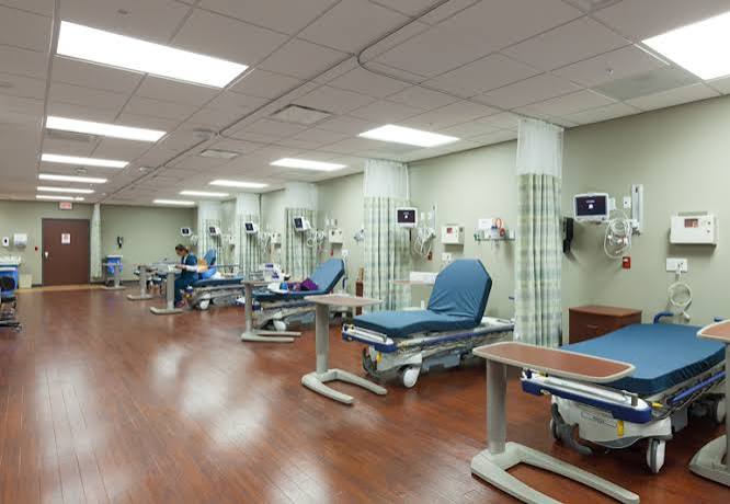 Recovery room interior at Victory Medical Center